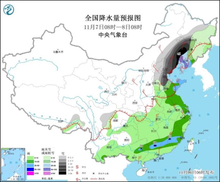 寒潮自西北向東南影響我國(guó) 華北黃淮等地霧霾天氣將減弱消散(圖6)